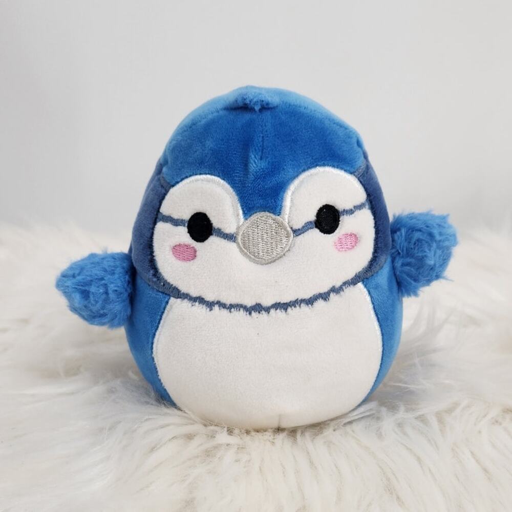 Squishmallows Babs the Blue Jay Bird Plush Stuffed Animal Fuzzy Wings